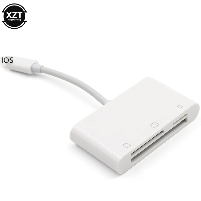 Для iphone OTG кард-ридер для TF CF SD карта памяти 3 в 1 писатель адаптер для iphone XS XR X 7 8 Plus для ipad разъем камеры