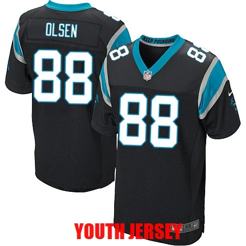 COLOR AS PHOTO SHOWN Сшитые. Carolina Cam Newton Luke Kuechly Greg Olsen Для молодежных детей Джерси - Цвет: COLOR AS PHOTO SHOWN