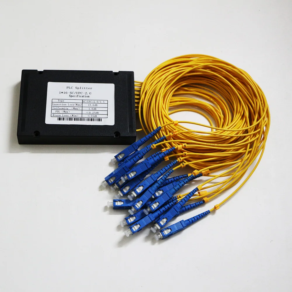 2 шт. FTTH 1 до 16 SC APC/SC UPC PLC волоконный сплиттер SM одномодовый Cassete Тип FTTH