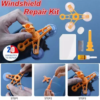 

Windshield Repair Kit DIY Car Window Glass Crack Restore Repair Tool Car Window Screen Polishing Resin Sealer Kit #g3
