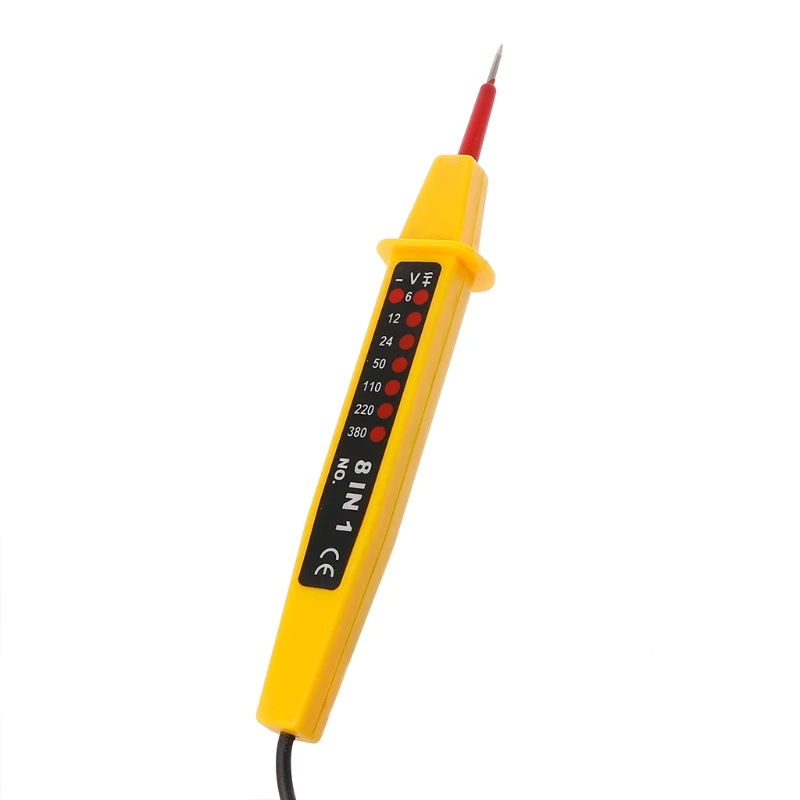 

8 In 1 Tester Voltage AC DC 6-500V Auto Electrical Pen Detector L4MF