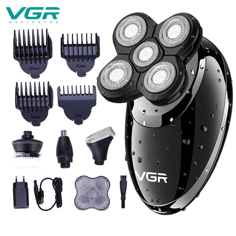 Электробритва мокрый сухой уборки для Для мужчин бритва Перезаряжаемые лысый