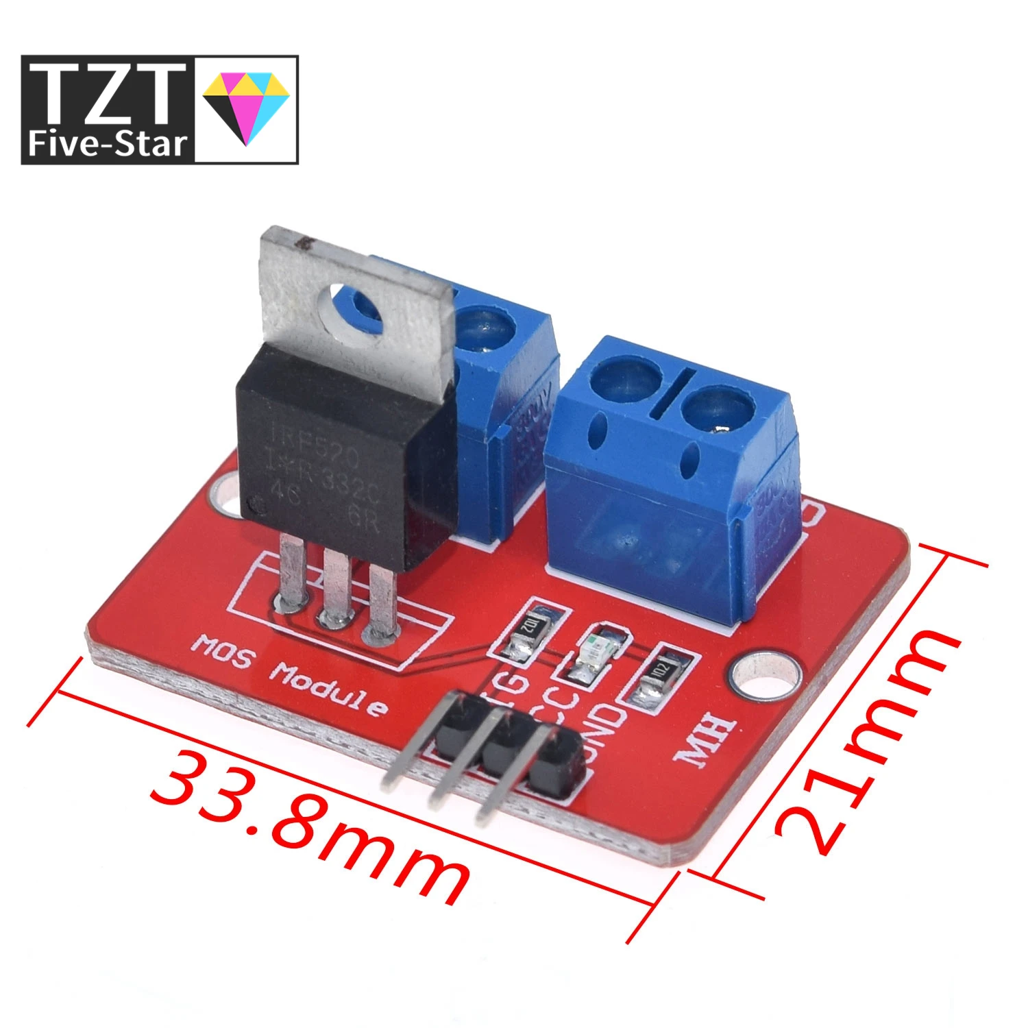 1 шт. 0 24 В Топ MOSFET Кнопка IRF520 MOS модуль драйвера для Arduino MCU ARM Raspberry Pi|mosfet module|mosfet