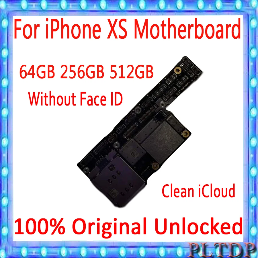 

Factory Unlocked For iPhone XS Motherboard without Face ID With Chips Free iCloud Logic board 64GB 256GB 512 100% Original