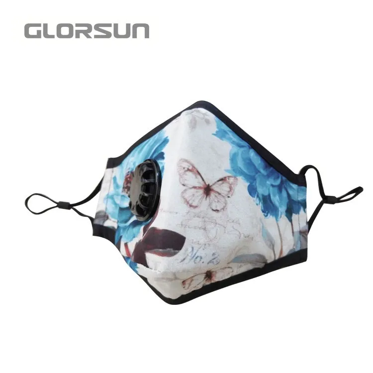 002BA021 GLORSUN черная маска для рта анти PM2.5 дымка Пылезащитная маска фильтр с активированным углем ветрозащитные маски со ртом для лица - Цвет: 002BA021