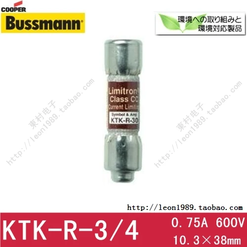 Bussmann Limitron Class CC fuses KTK-R-3/4 KTK-R-6/10