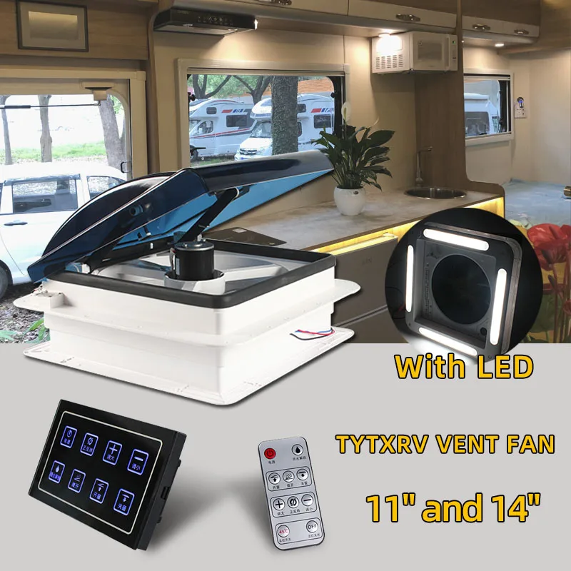 11'' Tytxrv Ce Electric With Wall Panel Remote Control Caravan