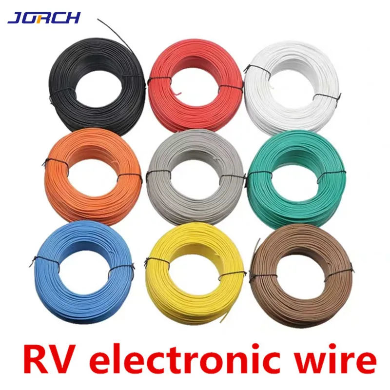 

Free shipping Bulk 1pin 5 metres super flexible RV 0.75mm² insulated Wire Electric cable, LED cable, DIY Connect 7 color choose