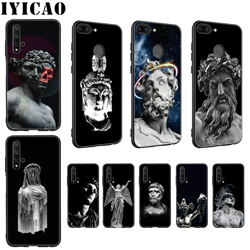Van Gogh Art David Stone Statue Soft Silicone Case for Huawei Honor view 20 9X 7A Pro 10 9 8 Lite 8X 8C 7X 7C 6A Note |