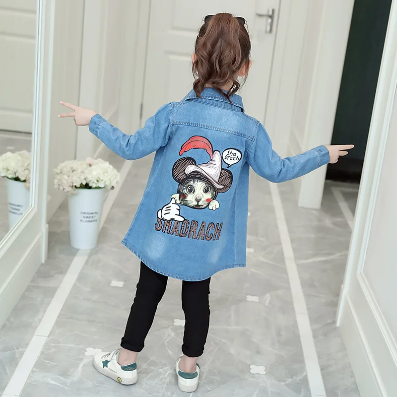 

Girl'S Suit 2019 New Style Spring And Autumn Western Style Korean-style CHILDREN'S Garment Big Boy Cowboy Long Sleeve Two-Piece