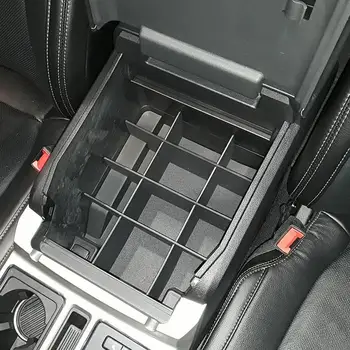 

Armrest Car Storage Box Center Console Armrest Storage Box Container Organizer Device Divider For F150 2015 2016 2017 2018