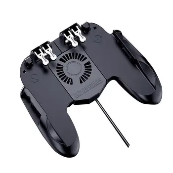 

H9 Six Finger Controller Gamepad Trigger Shooting Free Fan Gamepad Phone For IOS Android Mobile Joystick Fire Cooling P0U3
