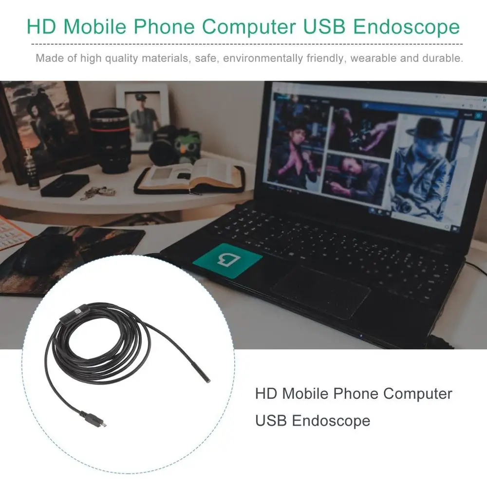5,5 мм объектив 1 M/1,5 M/2 M/3,5/5 M/10 MCable USB эндоскоп 6LED Водонепроницаемый мини USB автомобильный эндоскоп для осмотра Android телефонов ПК