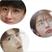 YGL31 ретро круглые оправы для очков для мужчин и женщин с плоскими линзами солнцезащитные очки