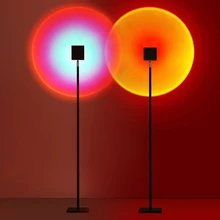 

Sunset Lamp LED Floor-To-Ceiling Living Room Bedroom Bedside Projection Atmosphere Lamp The Sun Never Sets Ins AC220V