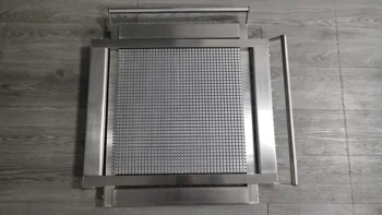 

Wholesale price 304 stainless steel 40*40cm double arm manual chocolate cutter/cheese cake guitar dicing machine