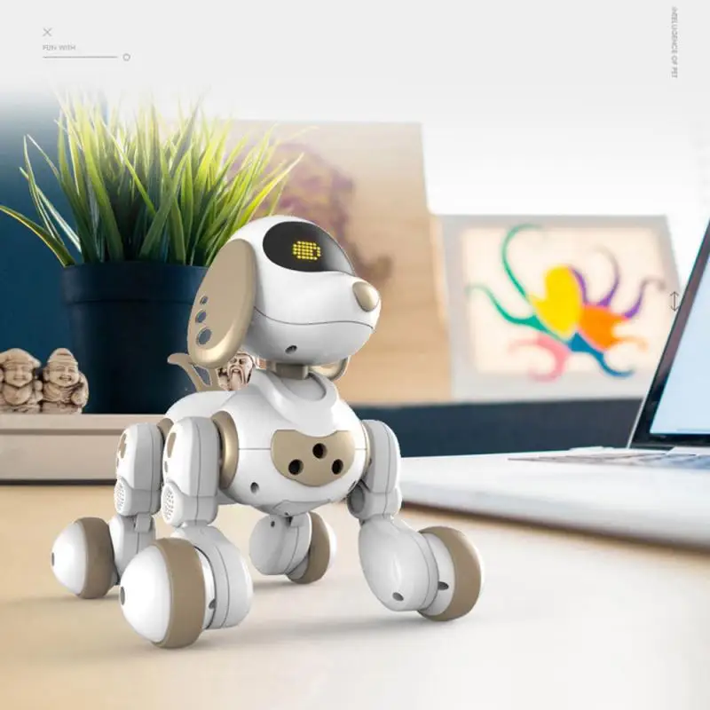 LE NENG TOYS K16A Electronic Animal Pets RC Robot Dog Voice Remote Control Toys Music Song Toy smart robot for kids xmas gifts LE NENG TOYS K16A Electronic Animal Pets RC Robot Dog Voice Remote Control Toys Music Song Toy smart robot for kids xmas gifts