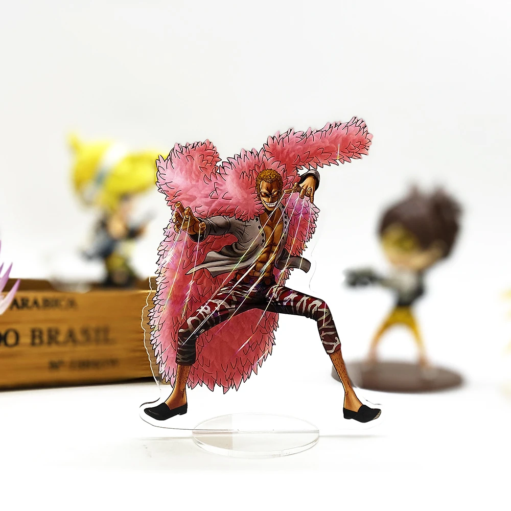 Одна деталь Donquixote Doflamingo ВЧ-фигурка на акриловой подставке модель пластина