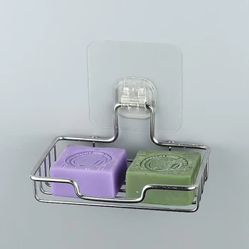 

Creative Stainless Steel Drain Soap Box Rack Bath Bathroom Pendant Multi-Function Rack Storage Board Tray