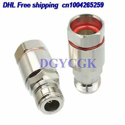 

EMS/ DHL 50pcs N female jack clamp 1/2" corrugated cable straight F connector 22ds