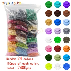AQUARYTA – blocs de construction de peinture Pixel, accessoires, 24 couleurs aléatoires, 2400 pièces compatibles, 4073 jouets Puzzle, cadeaux pour enfants 
