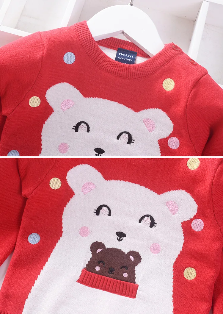 Baby Sweater Fall And Winter Clothes Infants Child Warm Sweater Tops Cartoon Cute Children Shirt Sweater Batch