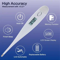NEW Digital LCD Heating Oral Thermometer Tools Kids Baby Child Infant Temperature Measurement Electronic Clinical Thermometer