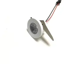 5 шт./лот светодиодный мини-потолочный светильник 1,5 Вт диаметр 31 мм dc12V белая рамка встраиваемый потолок без мерцания точечные светильники для дома