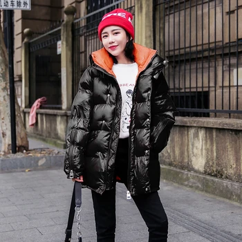 

Winter Jacket Women Parka 2020 Korean Fashion Thick Warm Cotton-padded jacket Women Loose Bread service Ladies coats Streetwear