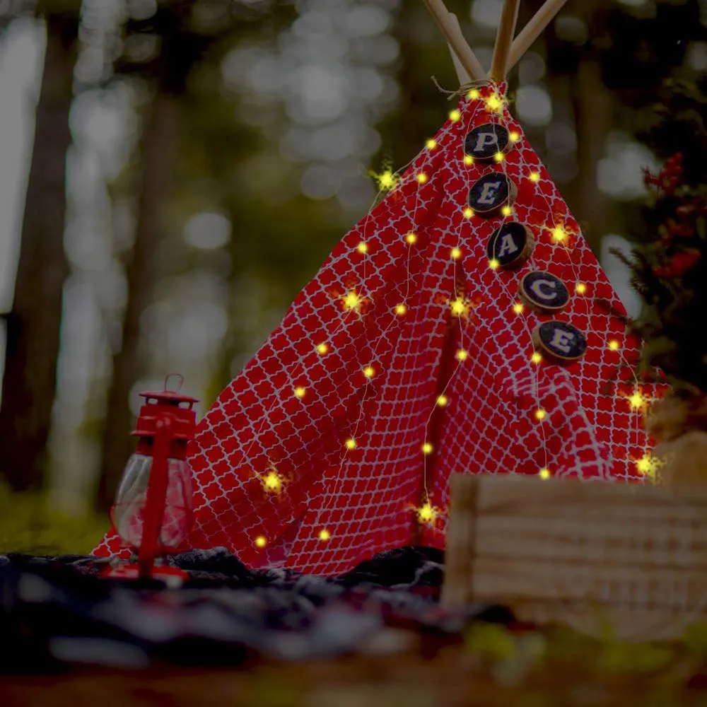 Outdoor Patio LED Umbrella String Lights 104 LEDs 8 Lighting Mode with Remote Control Waterproof Lighting for Camping Tents