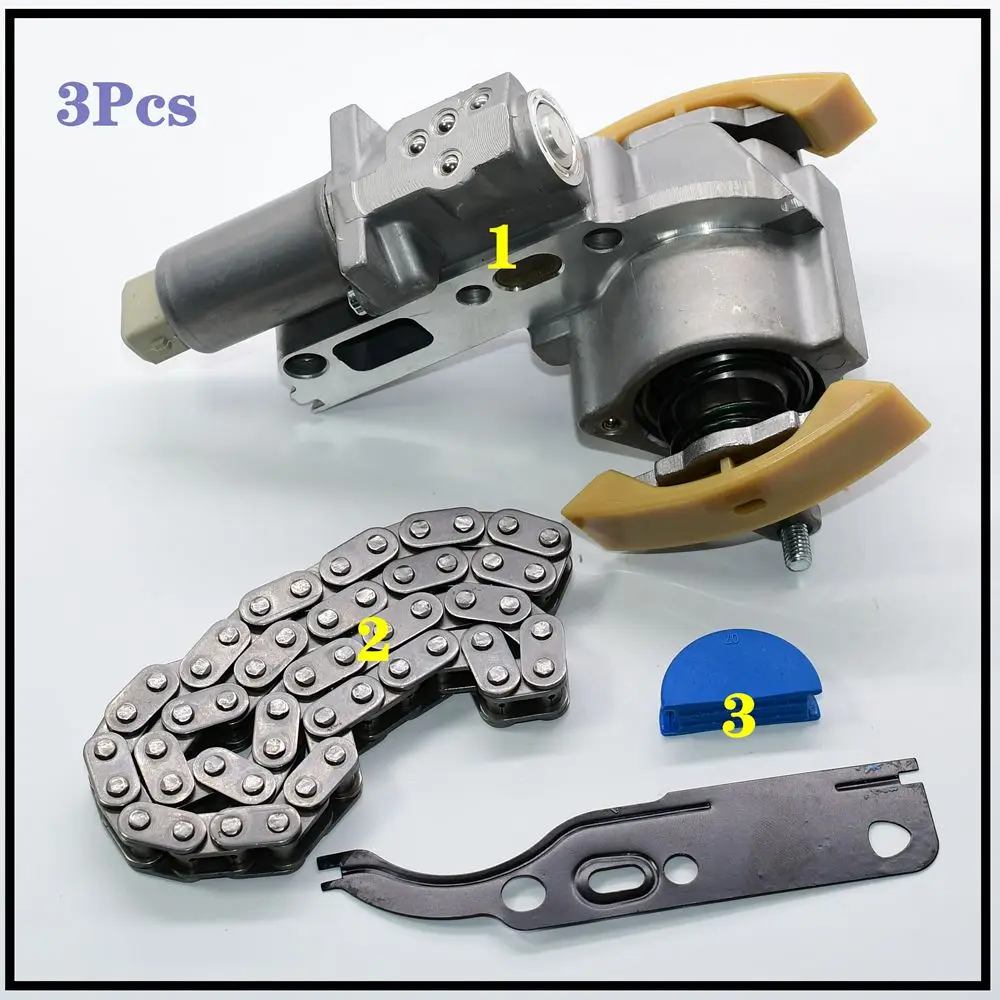 Camshaft Timing Chain + Tensioner kit For A3 A4 A6 TT for Polo Golf Bora Beetle Passat B5 1.8 T 058109088L 058 109 088 L | Автомобили и