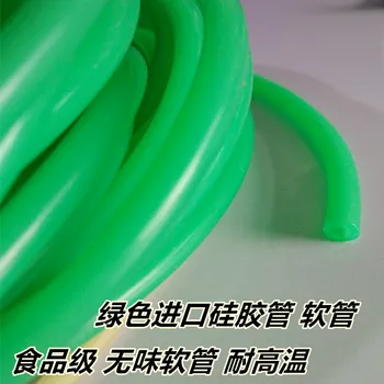 

6mm ID 10mm OD 6x10 green silicone tube silicone hose silica gel flexible pipe High temperature resistant silicon rubber tubing