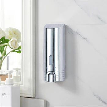 

Stainless Steel Liquid Soap Dispenser Wall Mounted Hand Wash Shampoo Shower Gel Dispenser Lotion Container Bathroom Kitchen