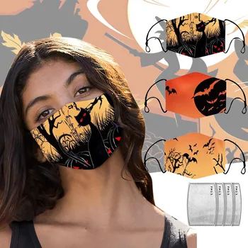 

Humidifiers Mascarilla Maschera Masque Mascarar Unisex Face Mask Reusable Adult Outdoor Halloween Breathable Mask#ljc