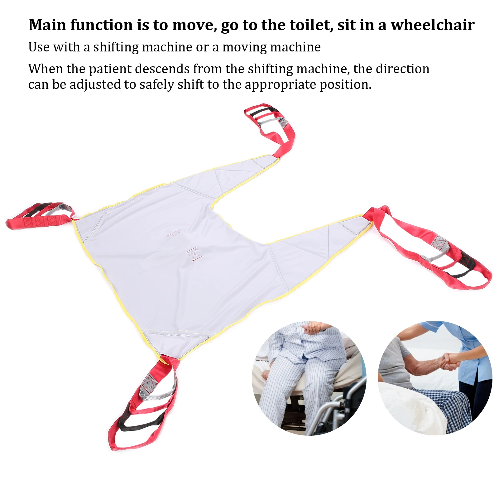 Reusable Adult Diapers Lift Sling Elderly move Patient Lift Sling Breathable Adjustable Transfer