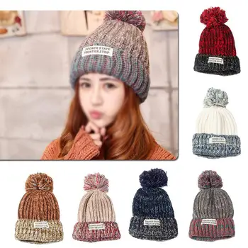 

Fashion Winter Women's Hat Skullies Beanies Warm Knitted Hat For Gir