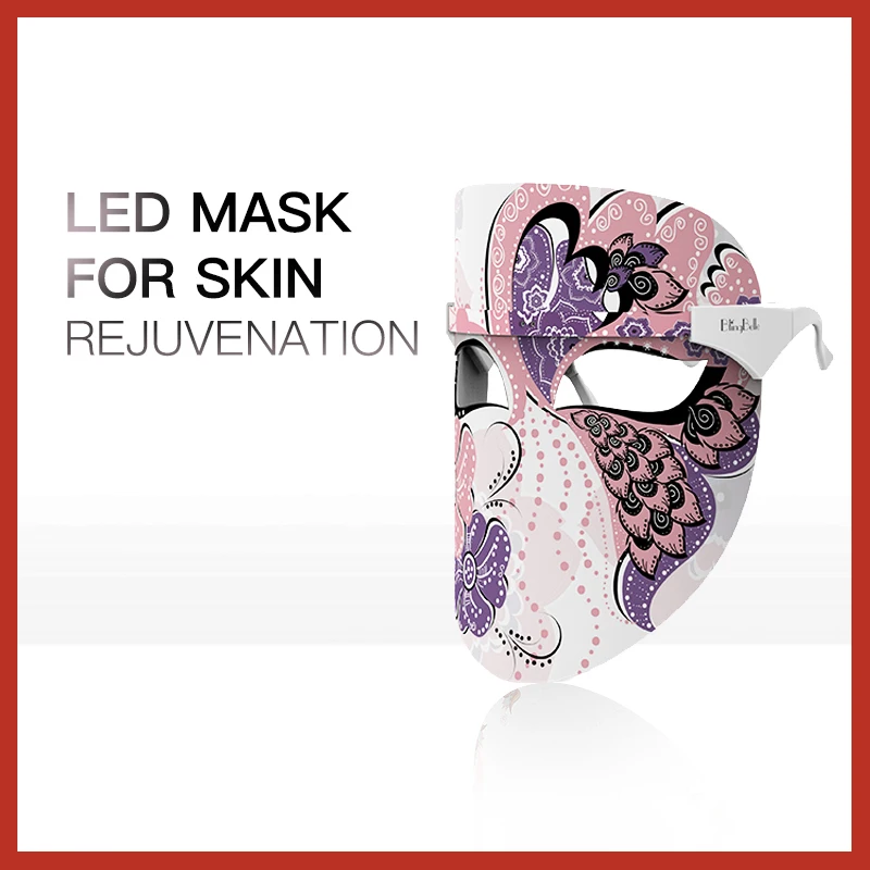 

BLINGBELLE LED Treatment Facial mask Radio Terapia Skin Tightening Spooky led Mask Face Light Therapy Health Care Free Shipping