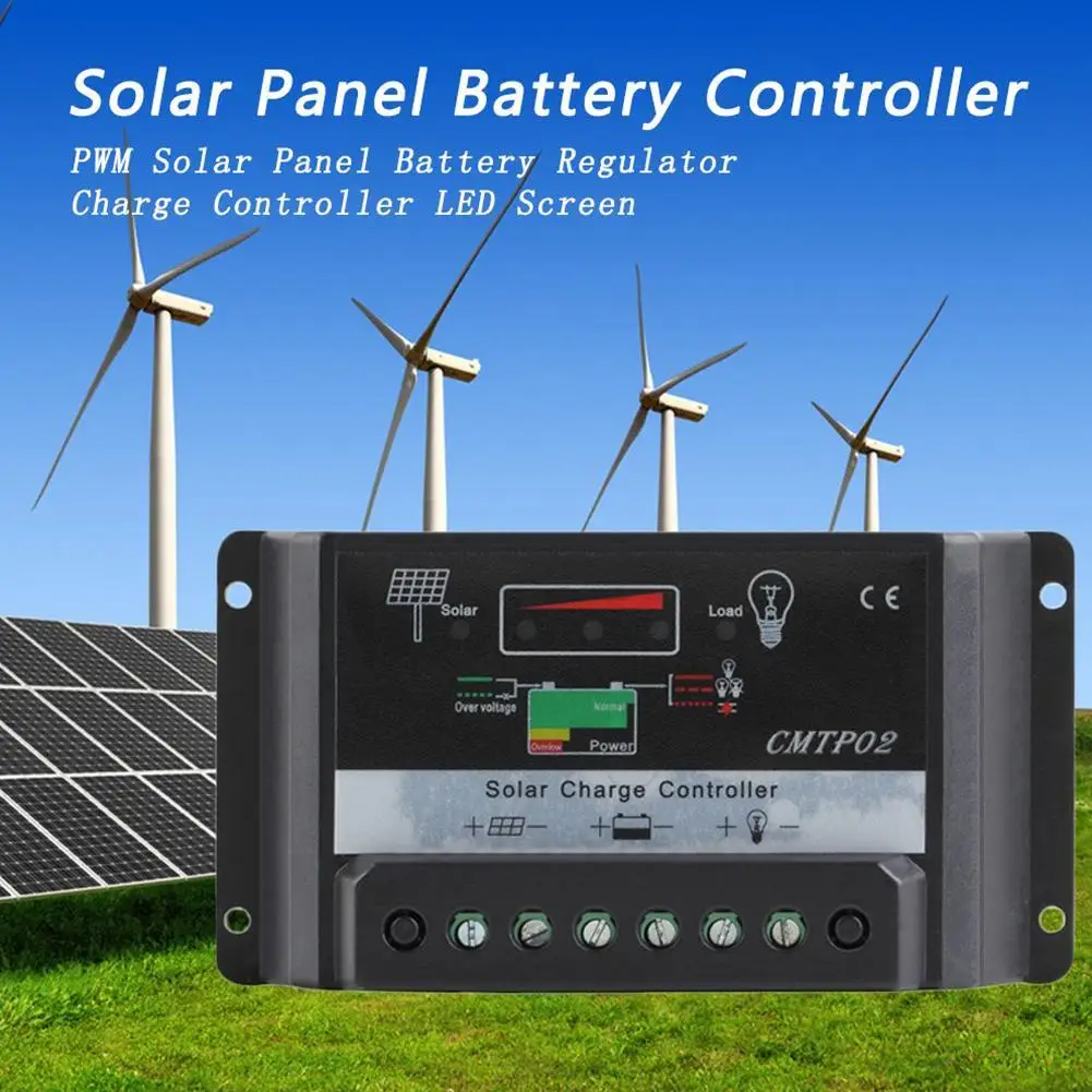 30A 12 V/24 V PWM Панели солнечные Батарея регулятор заряда аккумулятора светодиодный Экран Панели солнечные Батарея регулятор заряда аккумулятора