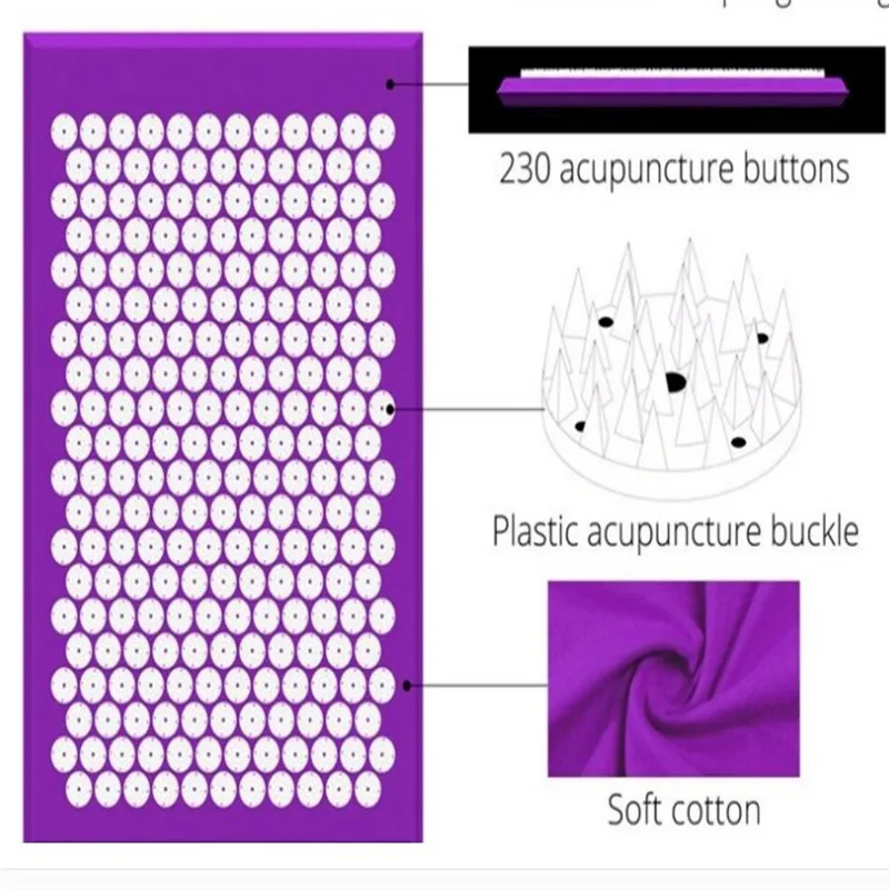 Массажер подушки акупунктурные наборы снимают стресс в спине Боль акупрессур мат/подушка Массажный коврик Роза Спайк массаж и релаксация