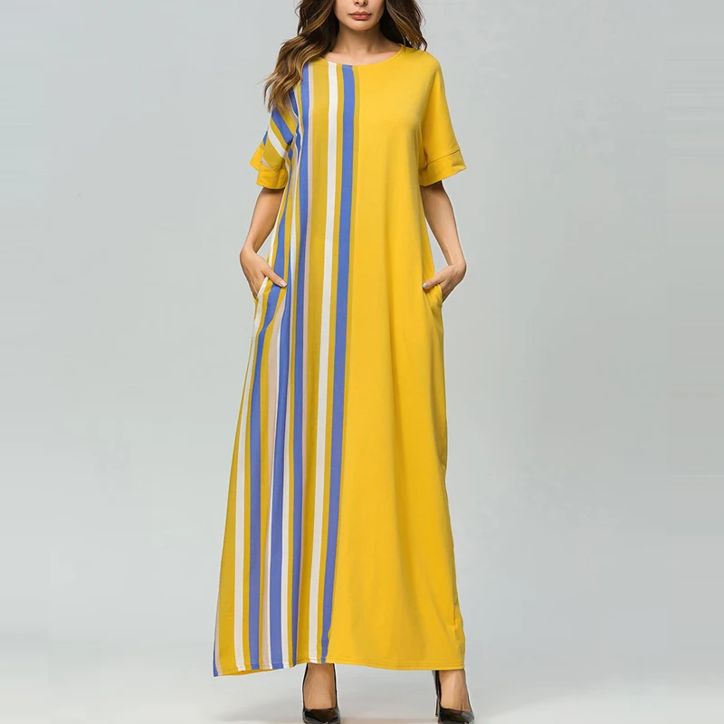 Abaya Дубай женские мусульманские платья ислам кимоно Макси куфтан с длинным рукавом Повседневные турецкие Формальные Vestido Musulman Mujer парная одежда