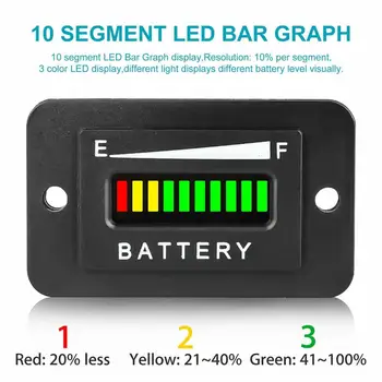 comprar Medidor De Combustível De Bateria Acidificada Ao Chumbo Para Veículos Elétricos E Para Carrinhos De Golfe 36v Mp Tela Lcd De Duas Linhas