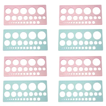 

8Pcs Transparent Plastic Ruler Practical Measurement Tool Creative Straight Ruler School Supplies for Student(Random Color)