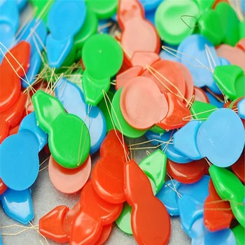 

100 Pieces Plastic Gourd-shaped Wire Loop DIY Needle Threader Hand Machine Sewing Tool Randoom Color