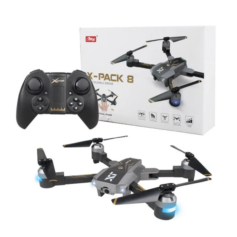Я должен Xt-8 складной Wi-Fi Дрон для аэрофотосъемки оптическим позиционированием, вертолет с дистанционным Управление модель игрушечный самолет