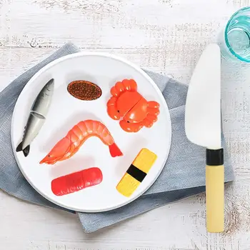 

Simulation Shrimp Fish Model Pretend Cutting Kitchen Kit Children Toy
