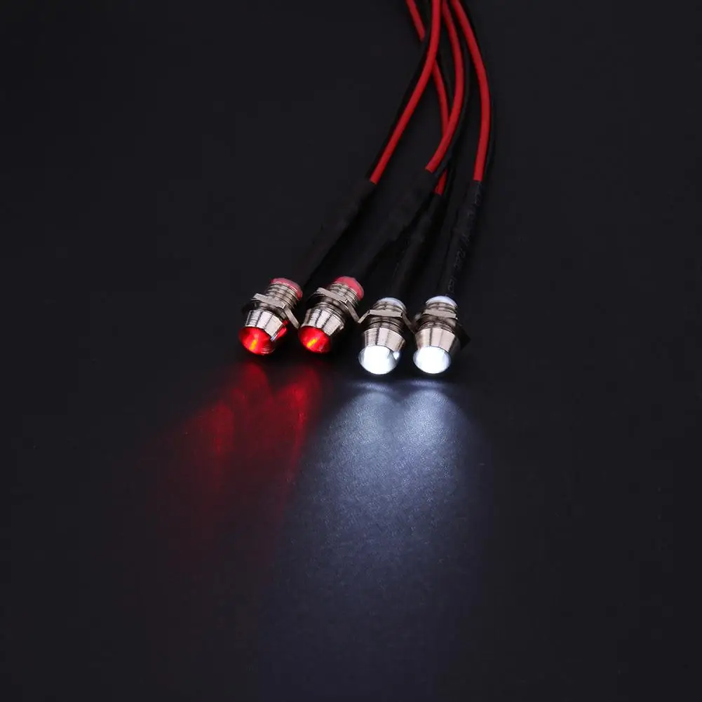4 LED  Ʈ 3mm ȭƮ/ Ʈ RC ڵ ǰ TRAXXAS HSP HPI REDCAT  SCX10 ڵ  ׼