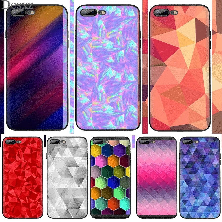 Чехол для мобильного телефона TPU iPhone 6 6s 7 8 Plus 11 Pro X XR XS Max 5s SE чехол мозаика цветная |