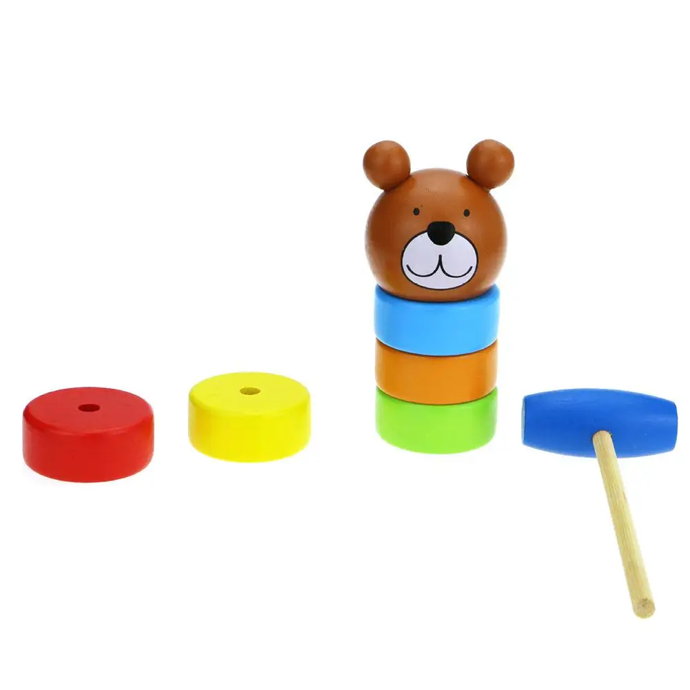 Строительные блоки Beat деревянные игрушки-головоломки игрушки для младенцев Радужная башенка игра научное образование игрушки бесмерные игрушки
