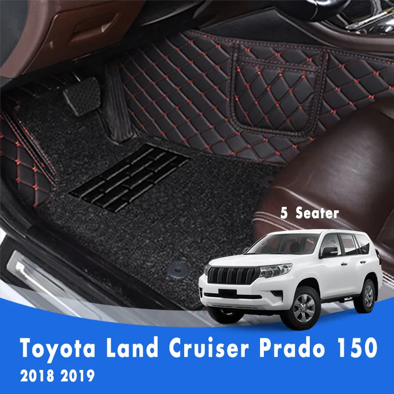 Коврики для Toyota Land Cruiser Prado 150 2018 2019 5 мест роскошные двухслойные автомобильные