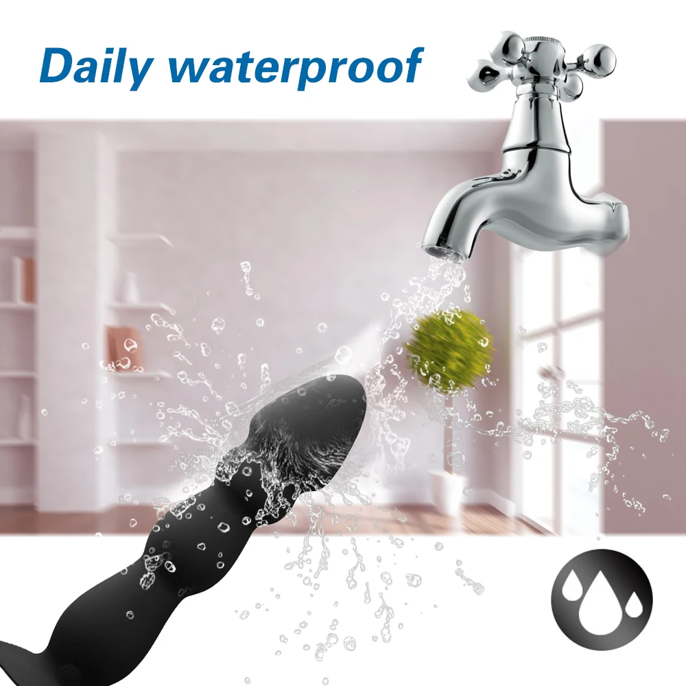 10 Speeds Wireless Remote Anal Dildo Male Prostate Massager Strong Sucker Unisex G-spot Stimulator Anus Penis Vibrator Sex Toys